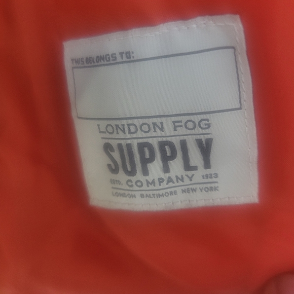 London Fog Orange Kids Puffer Jacket Excellent Condition - Picture 7 of 11
